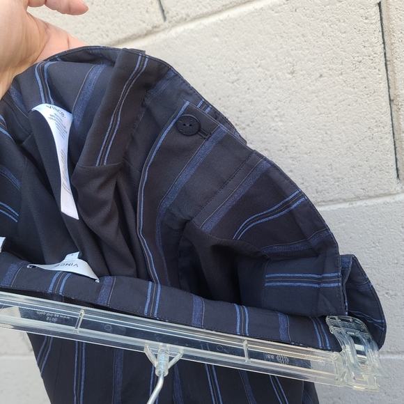 Vince | Dobby Stripe Belted Wide Leg Pants Size 4 - Picture 9 of 12